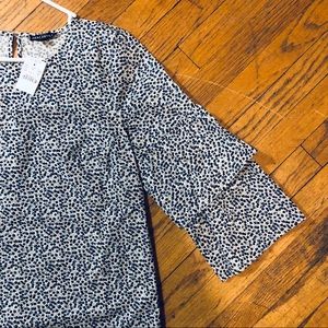 J Crew With Ruffle Bell Sleeves